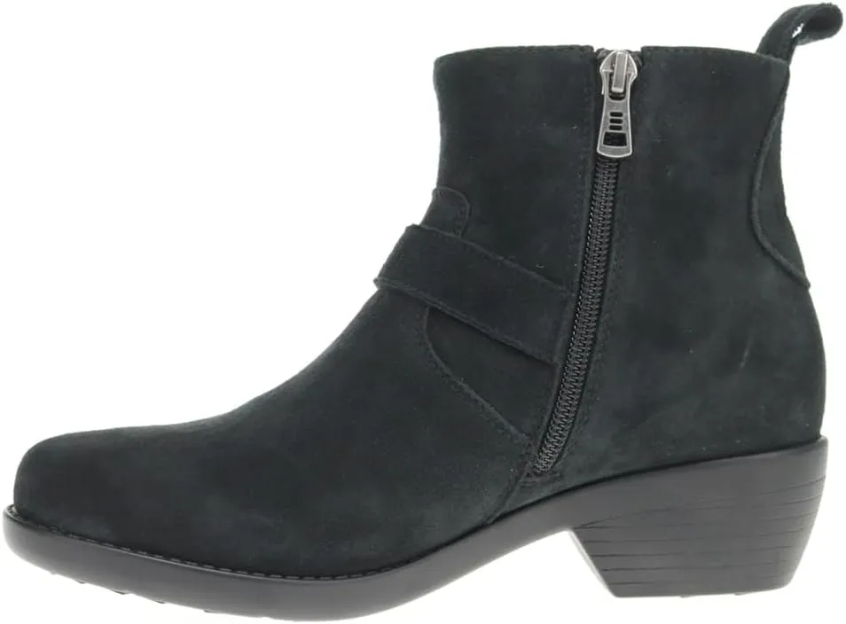 Propet Womens Memphis Round Toe Zippered Casual Boots Ankle Low Heel 1-2" - Brown