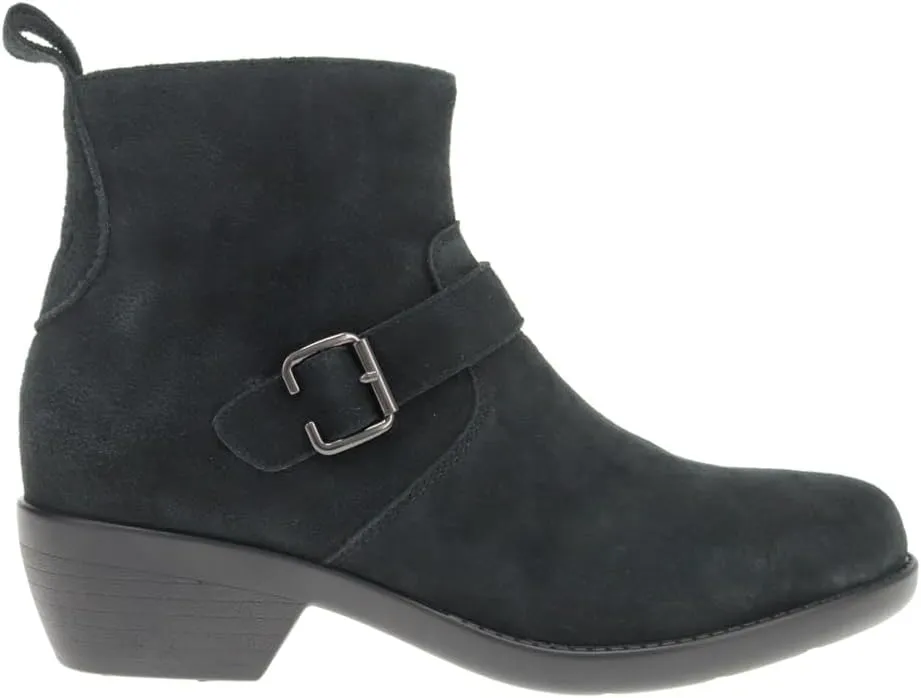 Propet Womens Memphis Round Toe Zippered Casual Boots Ankle Low Heel 1-2" - Brown