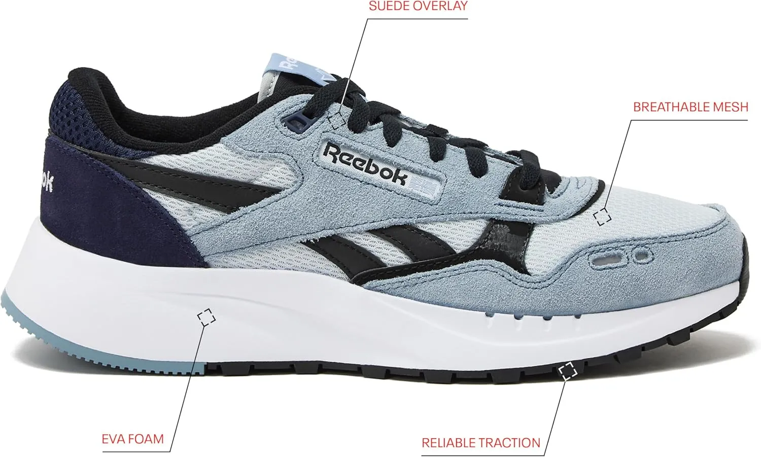 Reebok Classic Leather 2400 Sneakers for Men, Tennis Mens Shoes Size 6 to 13