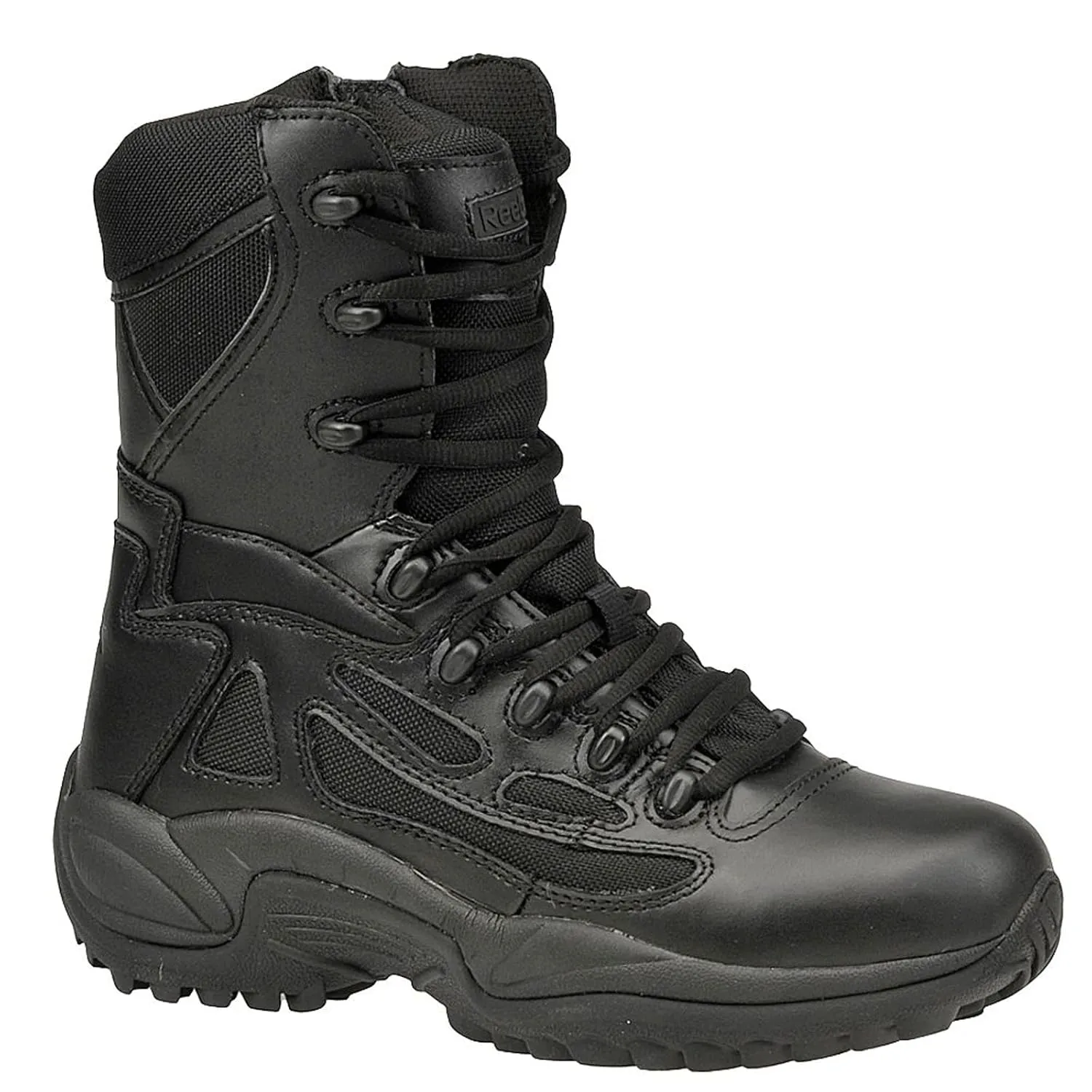 REEBOK RB8875-95M Tactical Boots, Lthr/Mesh, 8In, 9-1/2, PR