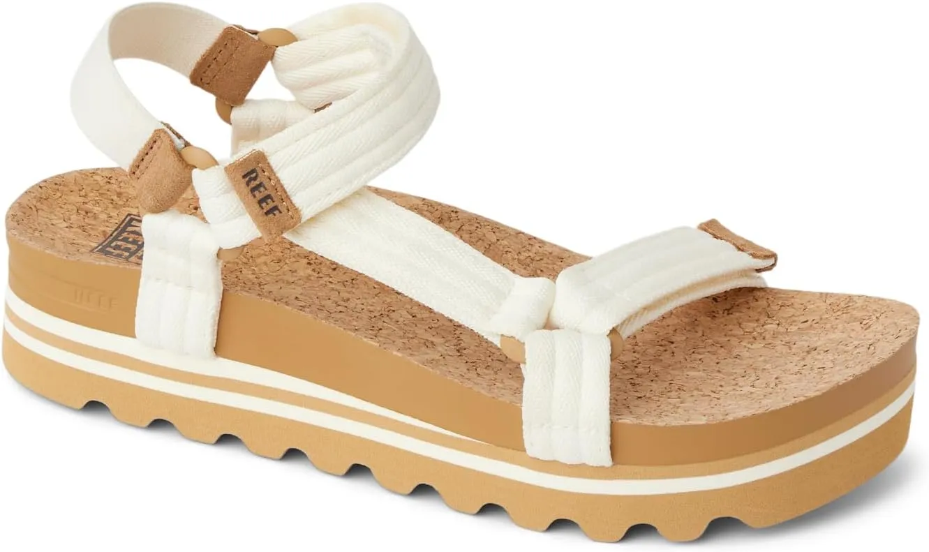 REEF Cushion Rem Hi Women's Platform Sandal, Adjustable Strap, Arch Support and Heel Cupping