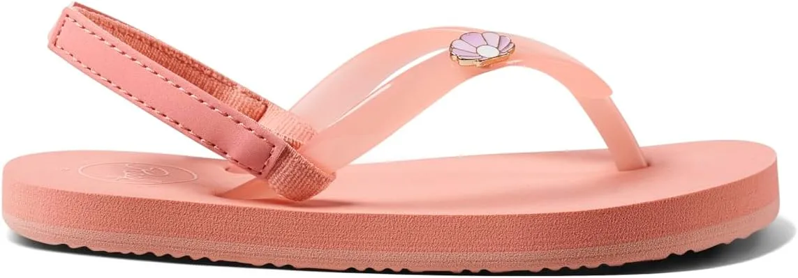 REEF Toddler/Little Kid Charming Flip Flop, Super Lightweight and Soft Footbed, Thin Strap Beach Sandal with Backstrap