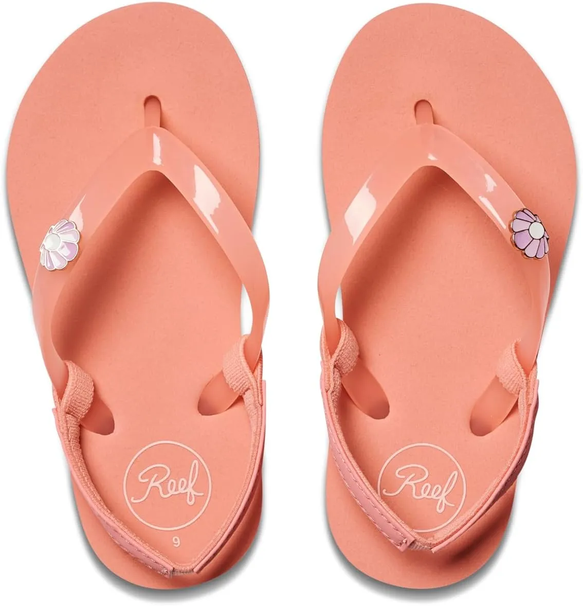 REEF Toddler/Little Kid Charming Flip Flop, Super Lightweight and Soft Footbed, Thin Strap Beach Sandal with Backstrap