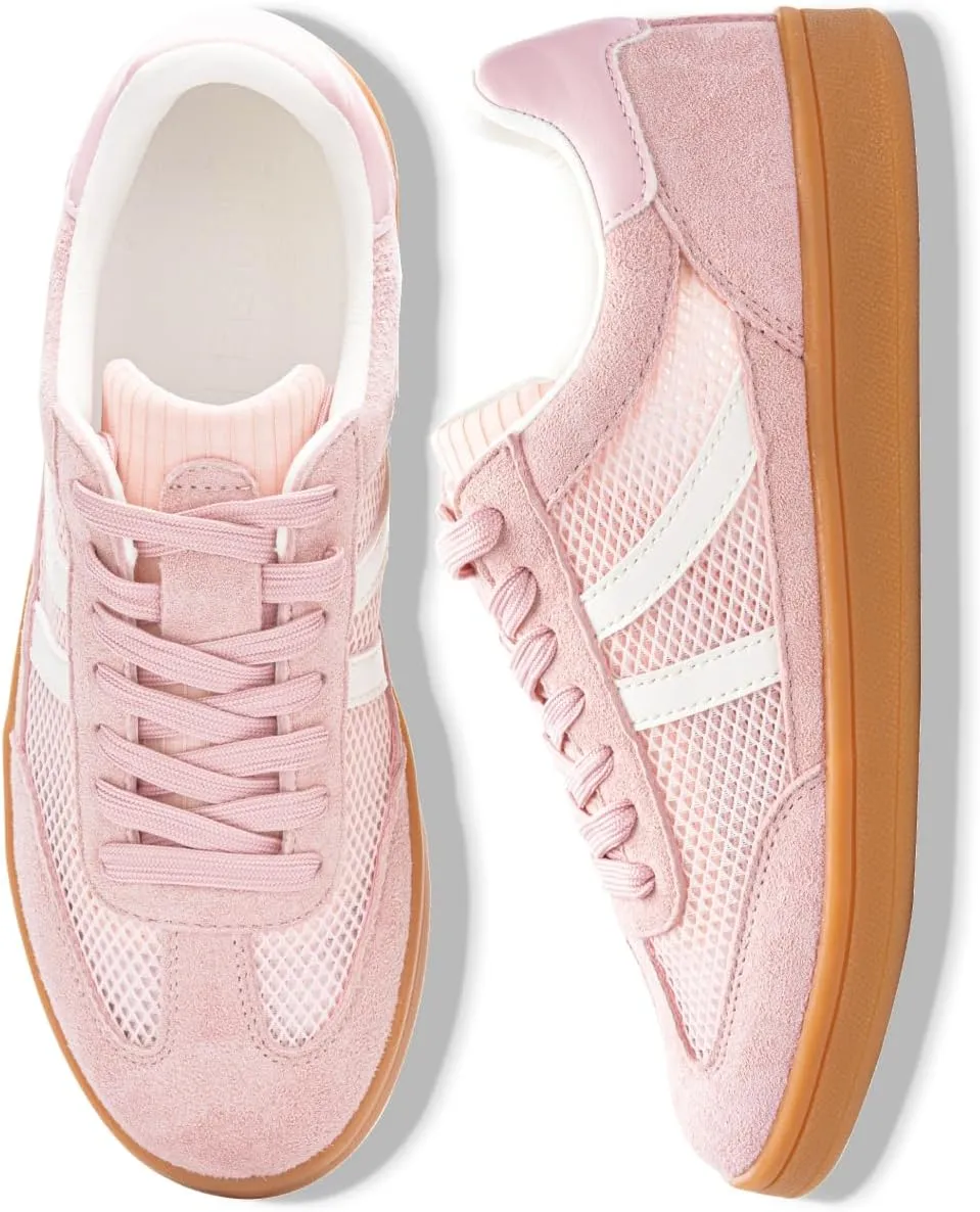 Rosella Carlie Womens Sneakers - Women's Fashion Sneakers with Removable Insole - Stylish and Lightweight Spring Shoes for Women Casual Non-Slip Lace-Up Walking Footwear