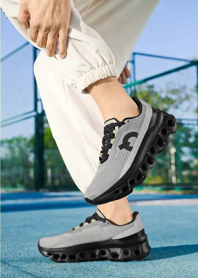 Running Shoes for Men Wide Toe 2024 Trendy Casual Jogging Sneaker Men's Impact-Absorbing Road Running Trainers Comfortable Lightweight Breathable Mesh Walking Tennis Athletic Shoes
