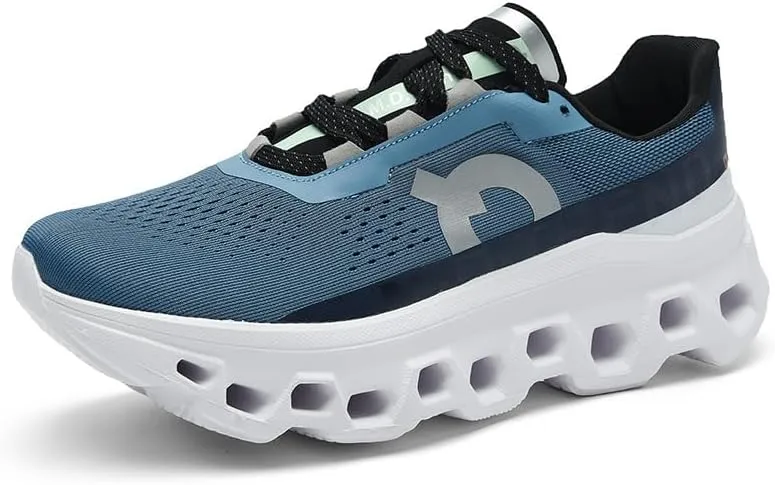 Running Shoes for Men Wide Toe 2024 Trendy Casual Jogging Sneaker Men's Impact-Absorbing Road Running Trainers Comfortable Lightweight Breathable Mesh Walking Tennis Athletic Shoes