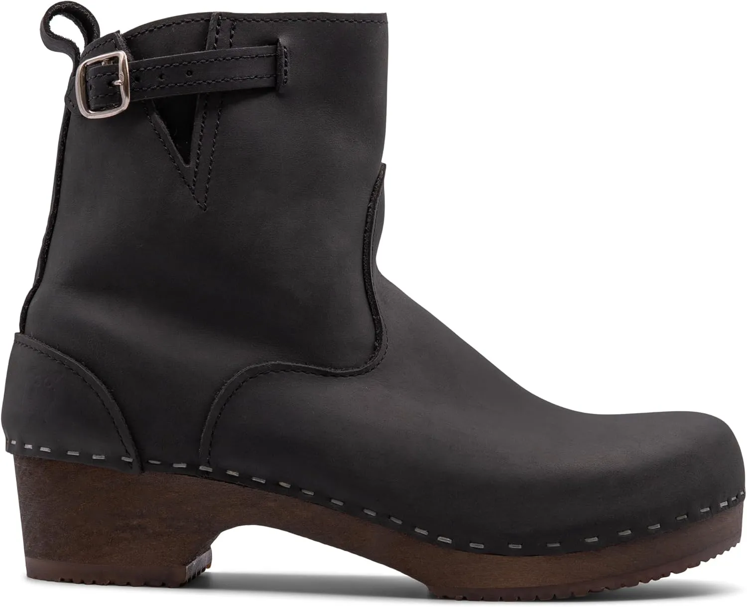 Sandgrens Handmade Swedish Wood Clogs for Women, Low Heel Boots | New York Low