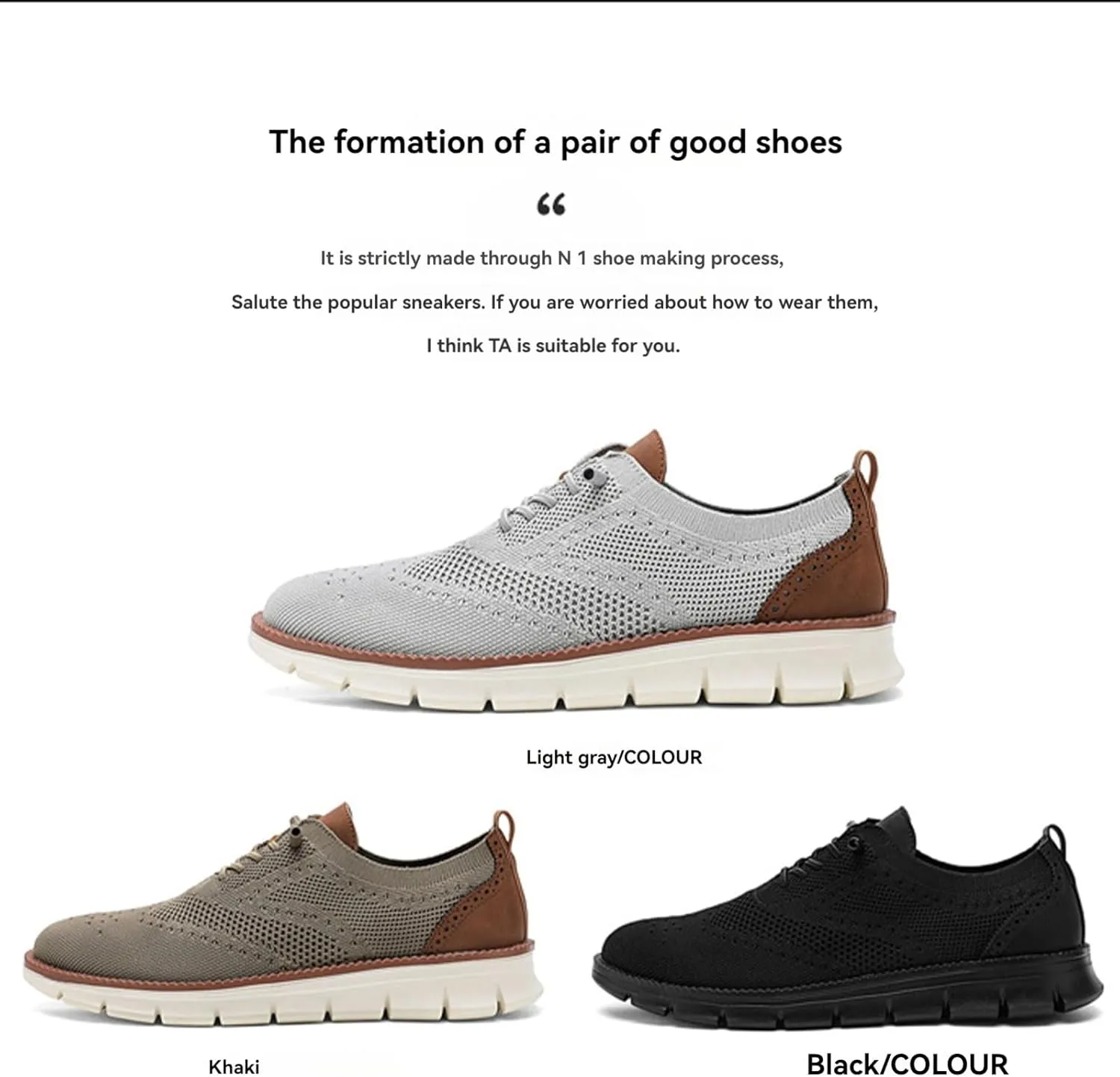 Shoes for Men Mens Casual Dress Oxfords Business Mesh Walking Shoes Tennis Comfortable Sneakers Lightweight Soft Sole & Breathable Fashion Sneakers