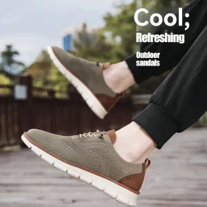 Shoes for Men Mens Casual Dress Oxfords Business Mesh Walking Shoes Tennis Comfortable Sneakers Lightweight Soft Sole & Breathable Fashion Sneakers