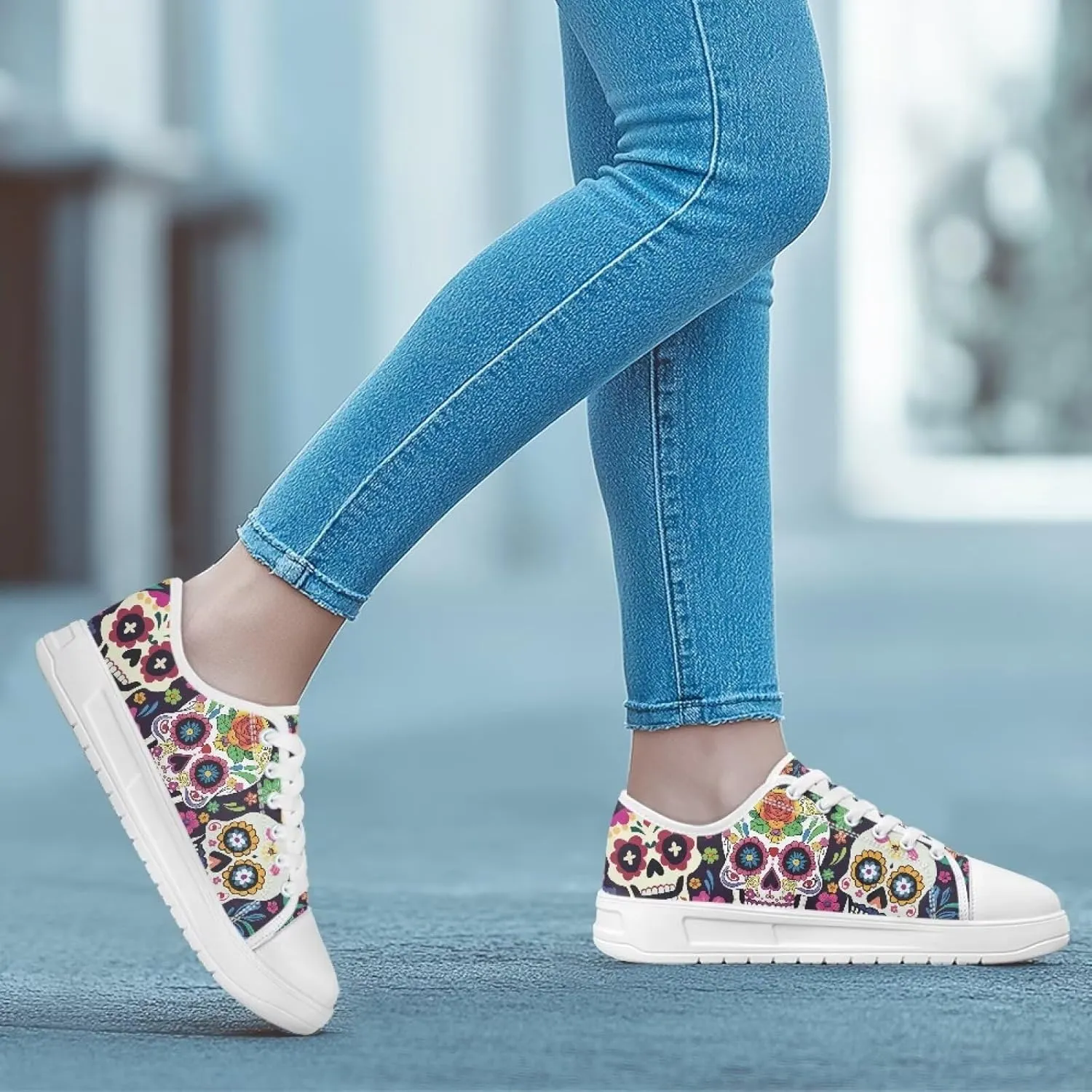 Sneakers for Women Memory Foam Spring Shoes for Women Footwear Slip-On Canvas Shoes Non Slip Fashion 5.5-13.5