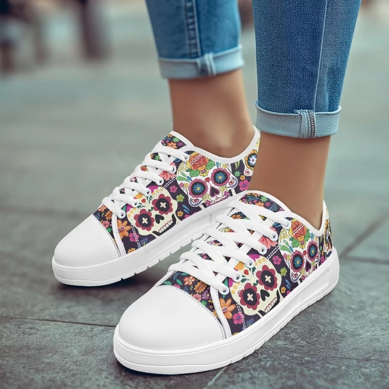 Sneakers for Women Memory Foam Spring Shoes for Women Footwear Slip-On Canvas Shoes Non Slip Fashion 5.5-13.5