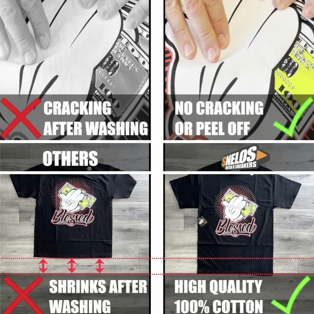SNELOS Shirt to Match Jordan 9 Chile Red Match Sneaker Tee