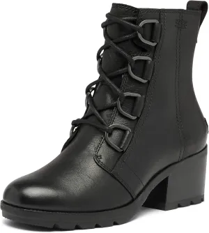 Sorel Women's Cate Lace Bootie — Waterproof Leather Rain Boot