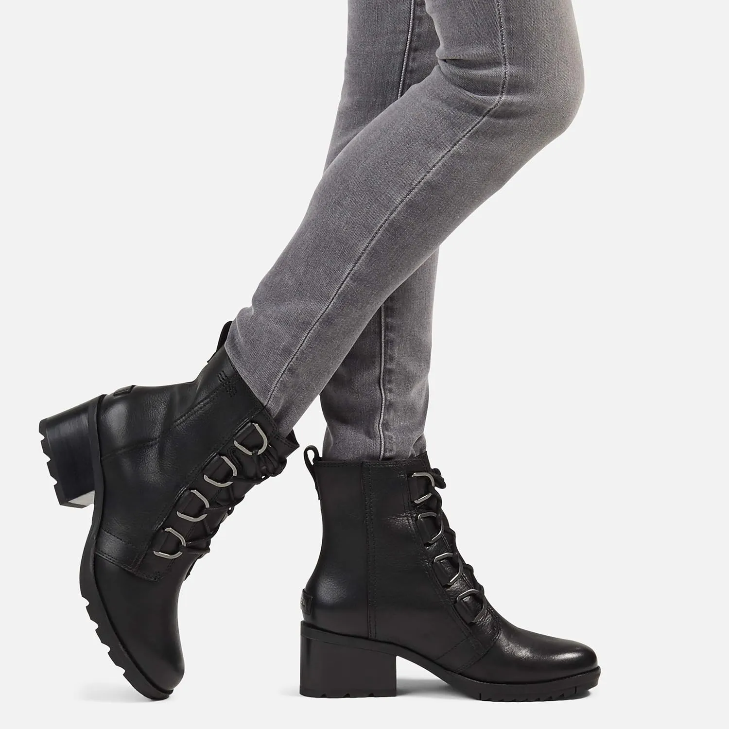 Sorel Women's Cate Lace Bootie — Waterproof Leather Rain Boot