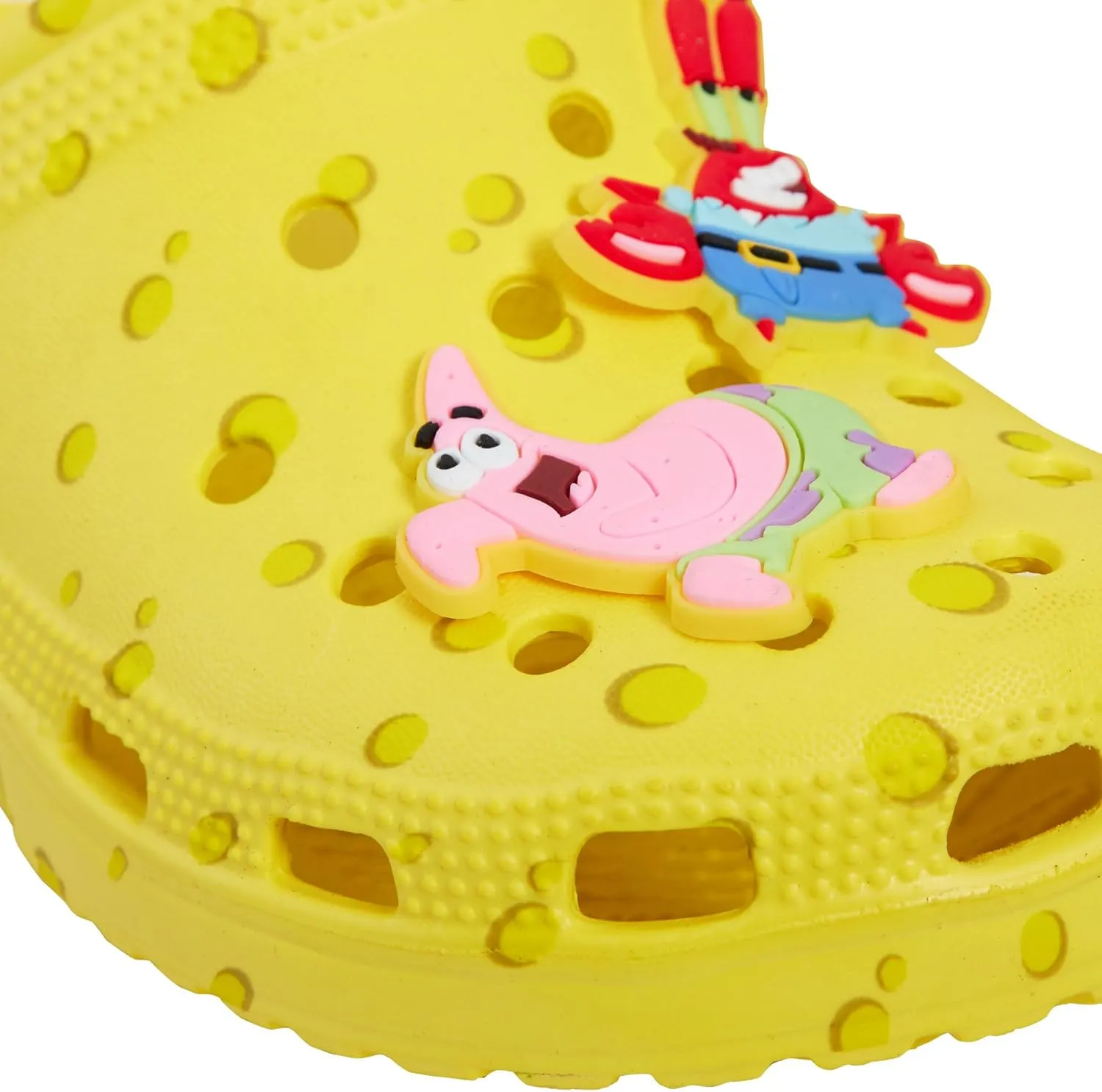SPONGEBOB SQUAREPANTS Clogs with Charms Kids Sandals Summer Sliders with Ankle Strap Holiday Beach Shoes