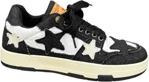 Star Denim Sneakers Graphic Skate Shoes Y2k Cute High Top Lace-up Front Multicolor Sports Women Girl Chic Gift