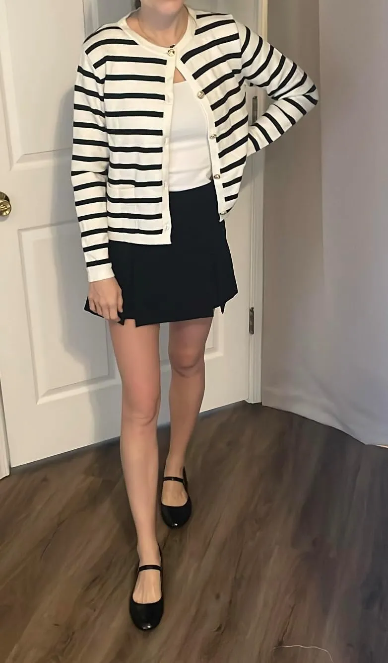Striped Cardigan Sweaters for Women Long Sleeve Button Fall Trendy Pockets Sweater Jackets Knit Tops Cardigan