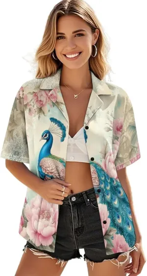Summer Shirt for Women Casual Trendy Fashion Loose Fit Tunic Tops