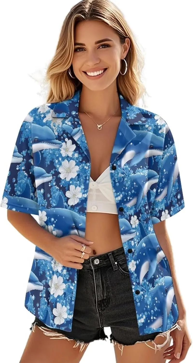 Summer Shirt for Women Casual Trendy Fashion Loose Fit Tunic Tops