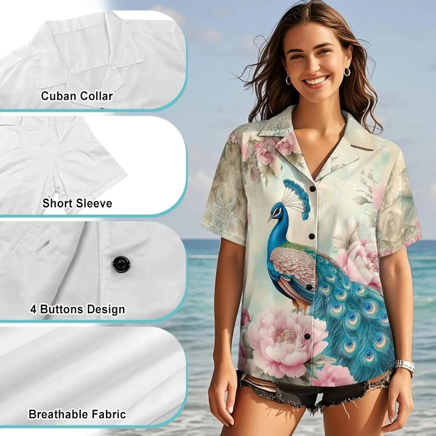 Summer Shirt for Women Casual Trendy Fashion Loose Fit Tunic Tops
