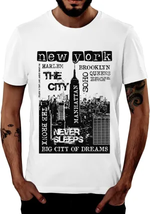 Swag Point Men’s Graphic T Shirts – 100% Cotton Short Sleeve Urban Casual Tops Streetwear Hip Hop Hipster Tee