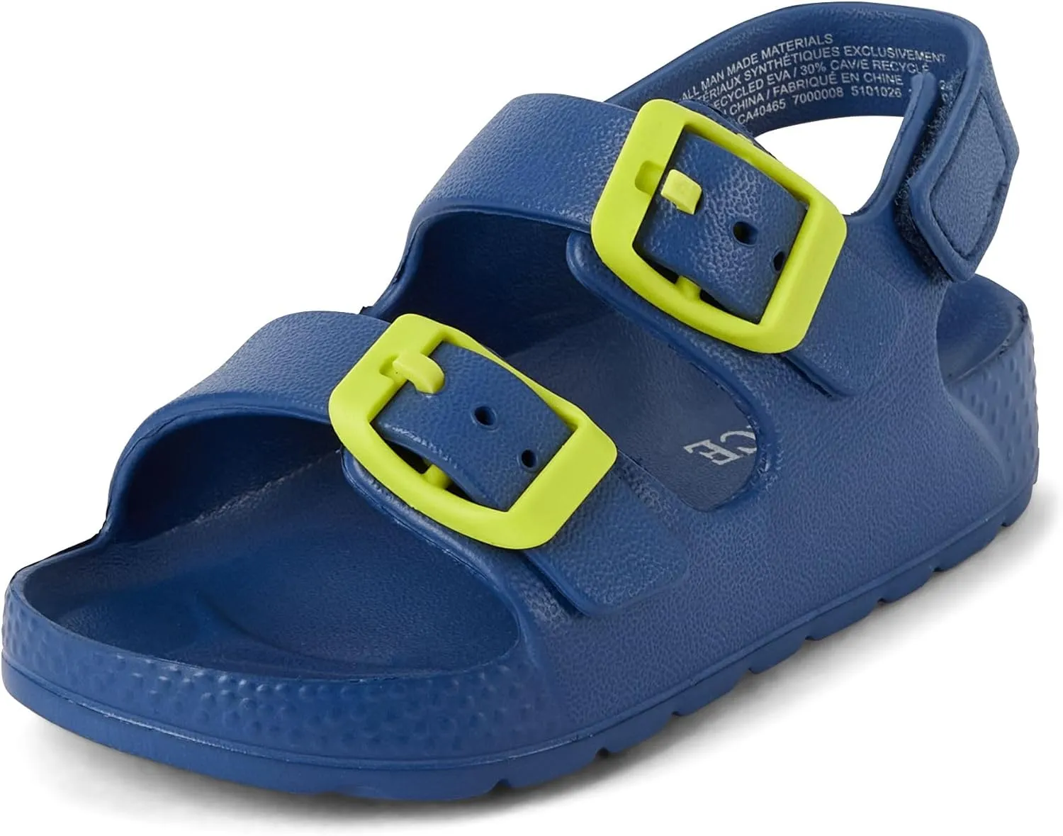 The Children's Place Baby Boys and Toddler Everyday Double Buckle Slide Sandals with Backstrap