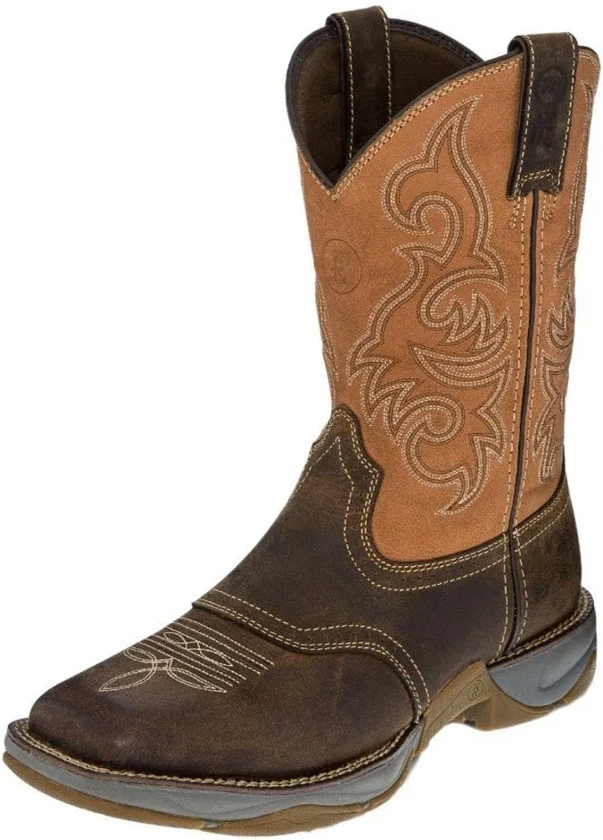 Tony Lama Men's 3R Junction Dusty Work Boot Square Toe Brown 8 EE