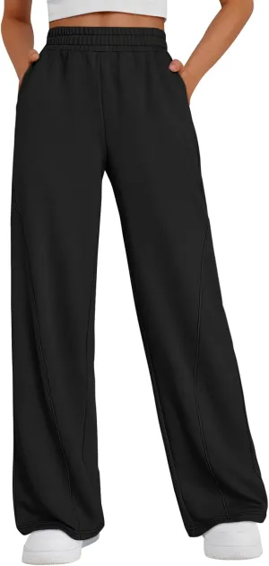 Trendy Queen Women's Wide Leg Sweatpants Baggy Y2K High Waisted Joggers Fall Fashion Clothes with Pockets 2025