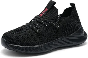 UMANPOO Kids Running Shoes Boys Girls Barefoot Slip On Sneakers Casual Walking Tennis Athletic Gym Sock Shoes Non Slip