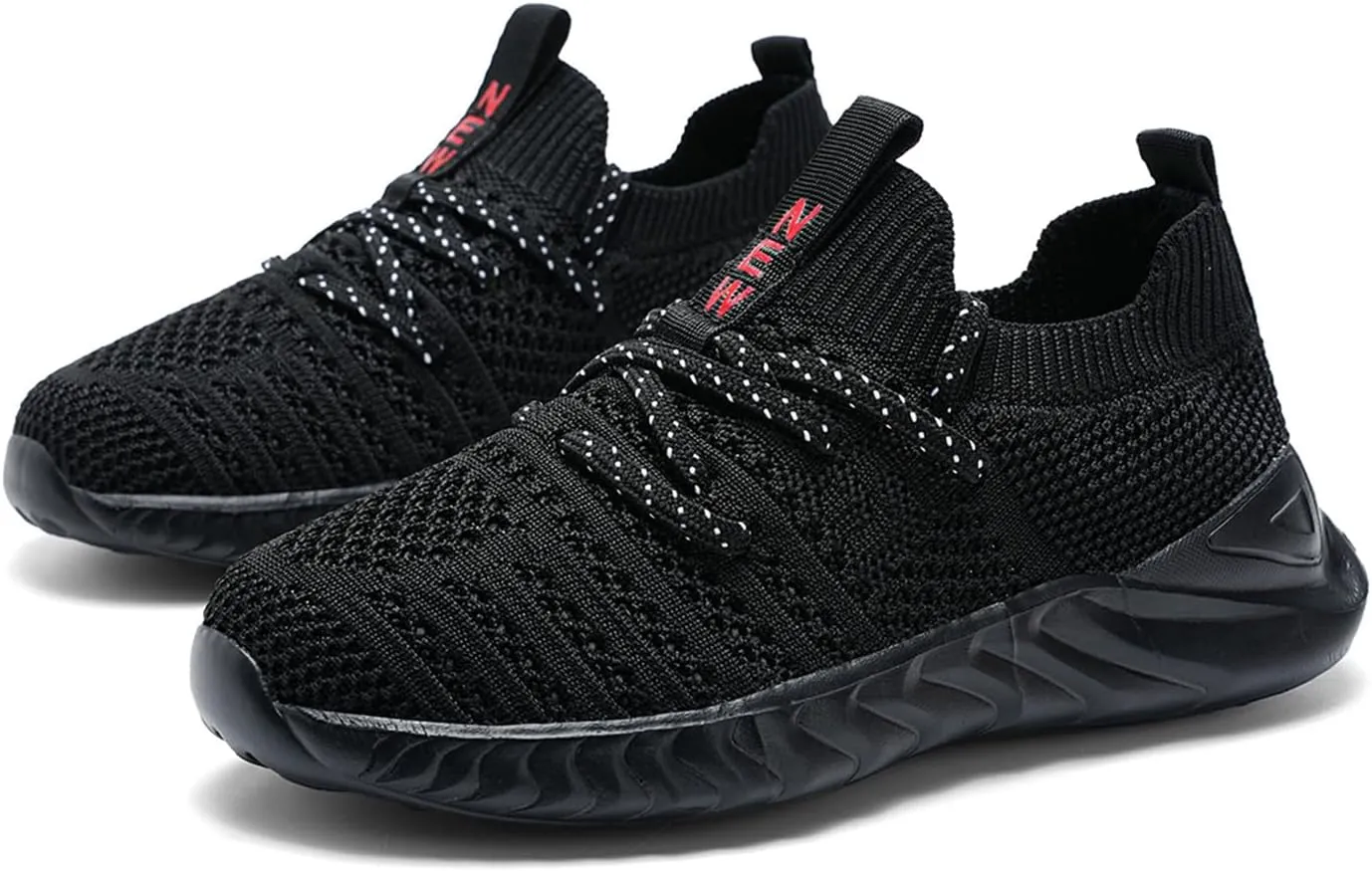 UMANPOO Kids Running Shoes Boys Girls Barefoot Slip On Sneakers Casual Walking Tennis Athletic Gym Sock Shoes Non Slip
