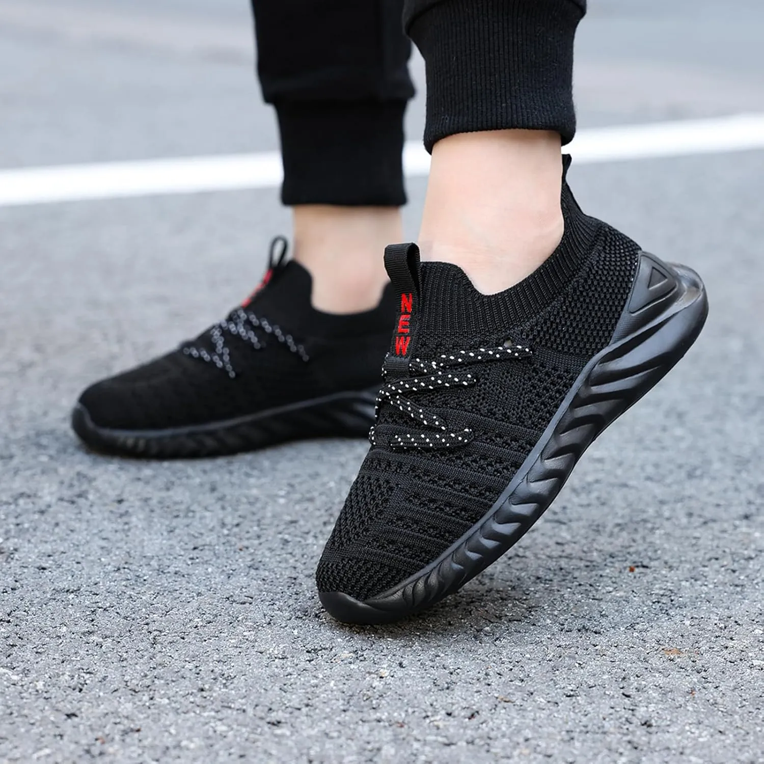 UMANPOO Kids Running Shoes Boys Girls Barefoot Slip On Sneakers Casual Walking Tennis Athletic Gym Sock Shoes Non Slip