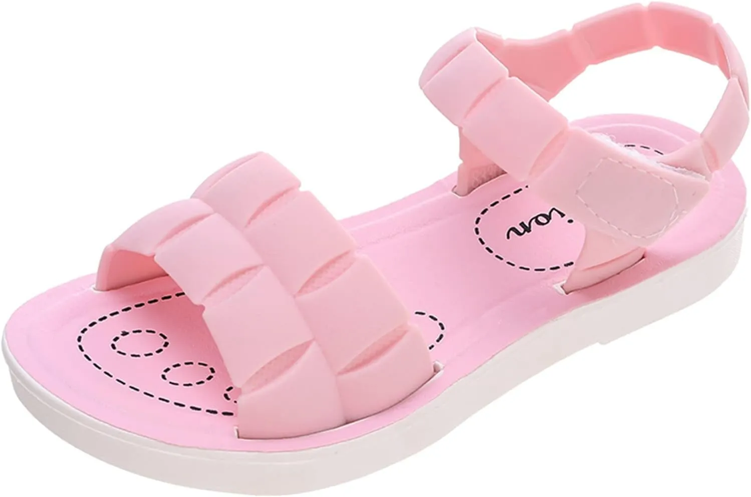 Unisex Kids Summer Sandals Baby Comfort Anti-Slip Open Toe Adjustable Walking Beach Shower Shoes for Boys Girls