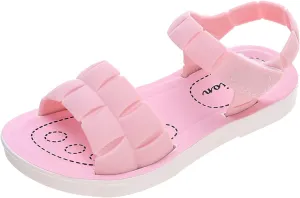 Unisex Kids Summer Sandals Baby Comfort Anti-Slip Open Toe Adjustable Walking Beach Shower Shoes for Boys Girls