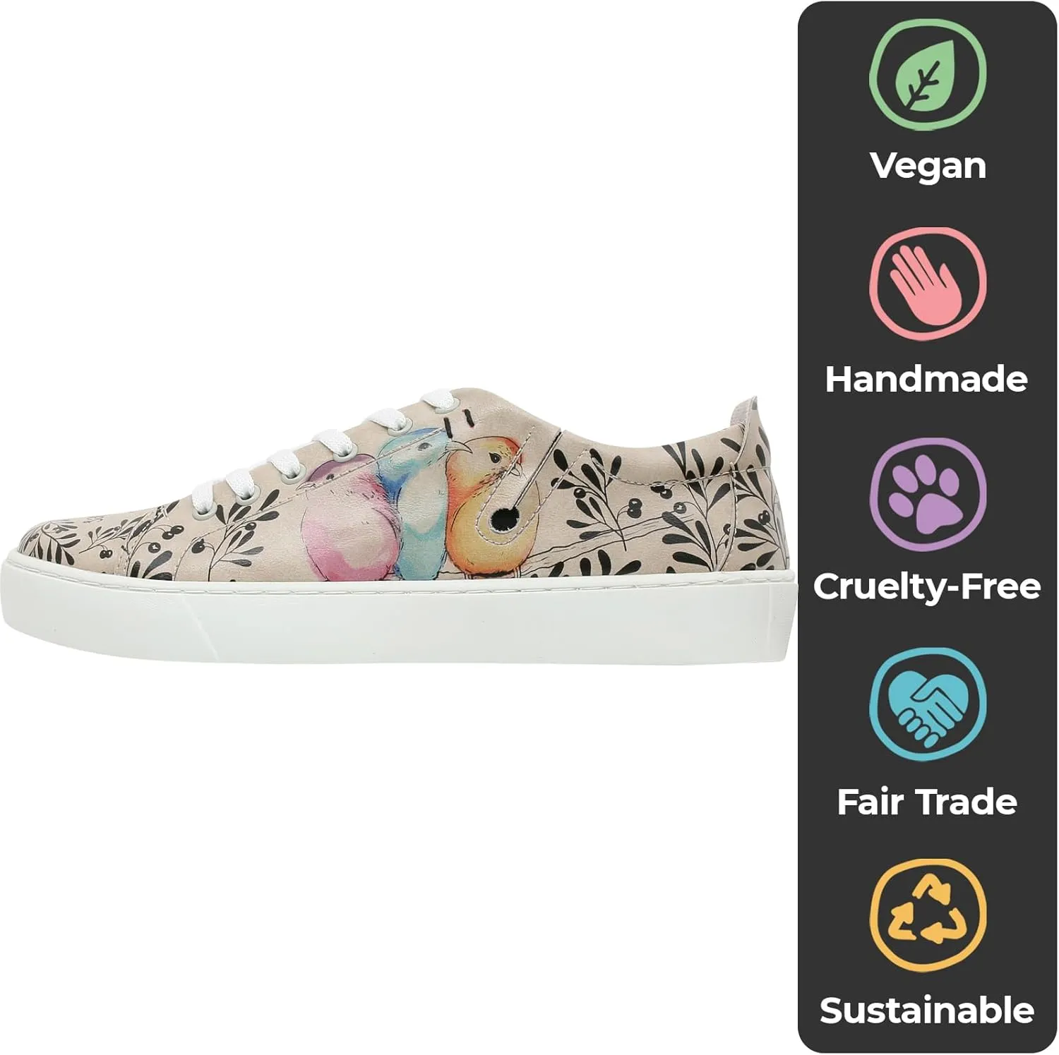 Vegan Leather Sneakers for Women - Handmade and Unique Fashion Sneakers for Women