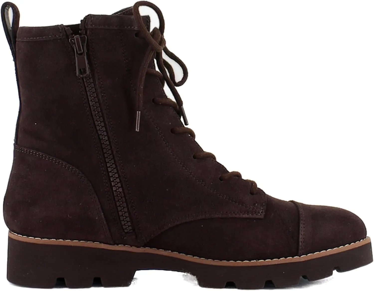 Vionic Women's Walking Boots Lani II Zipper Closure- Comfortable Supportive Walking Booties with Built-in Arch Support, Helps Heel Pain