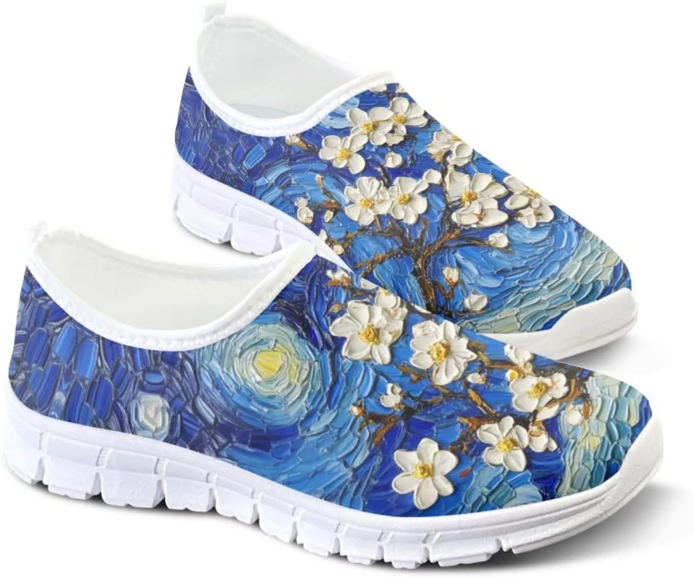 Women Slip On Sneakers Trendy Casual Shoes Womens Non Slip Walking Shoes