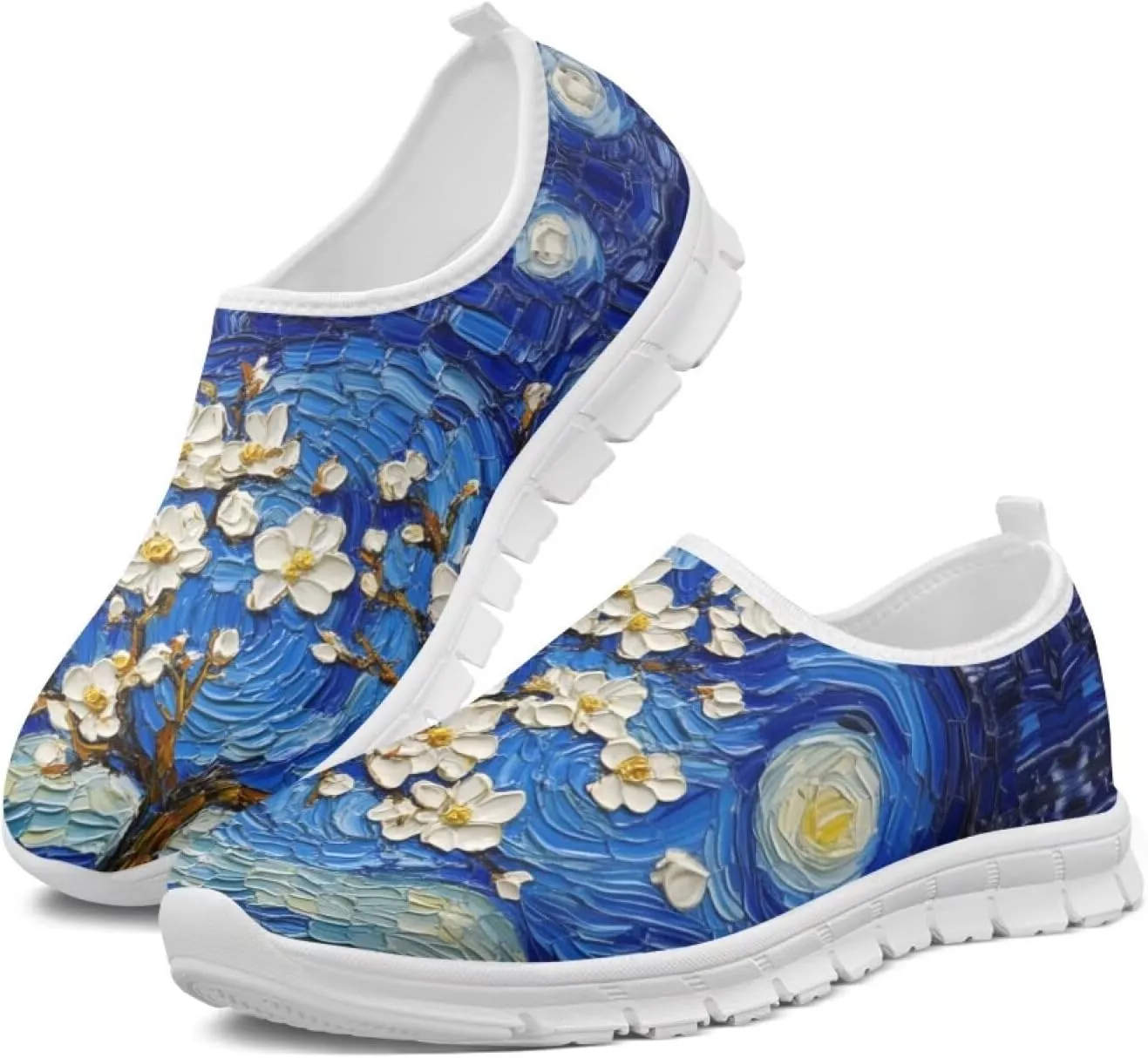 Women Slip On Sneakers Trendy Casual Shoes Womens Non Slip Walking Shoes