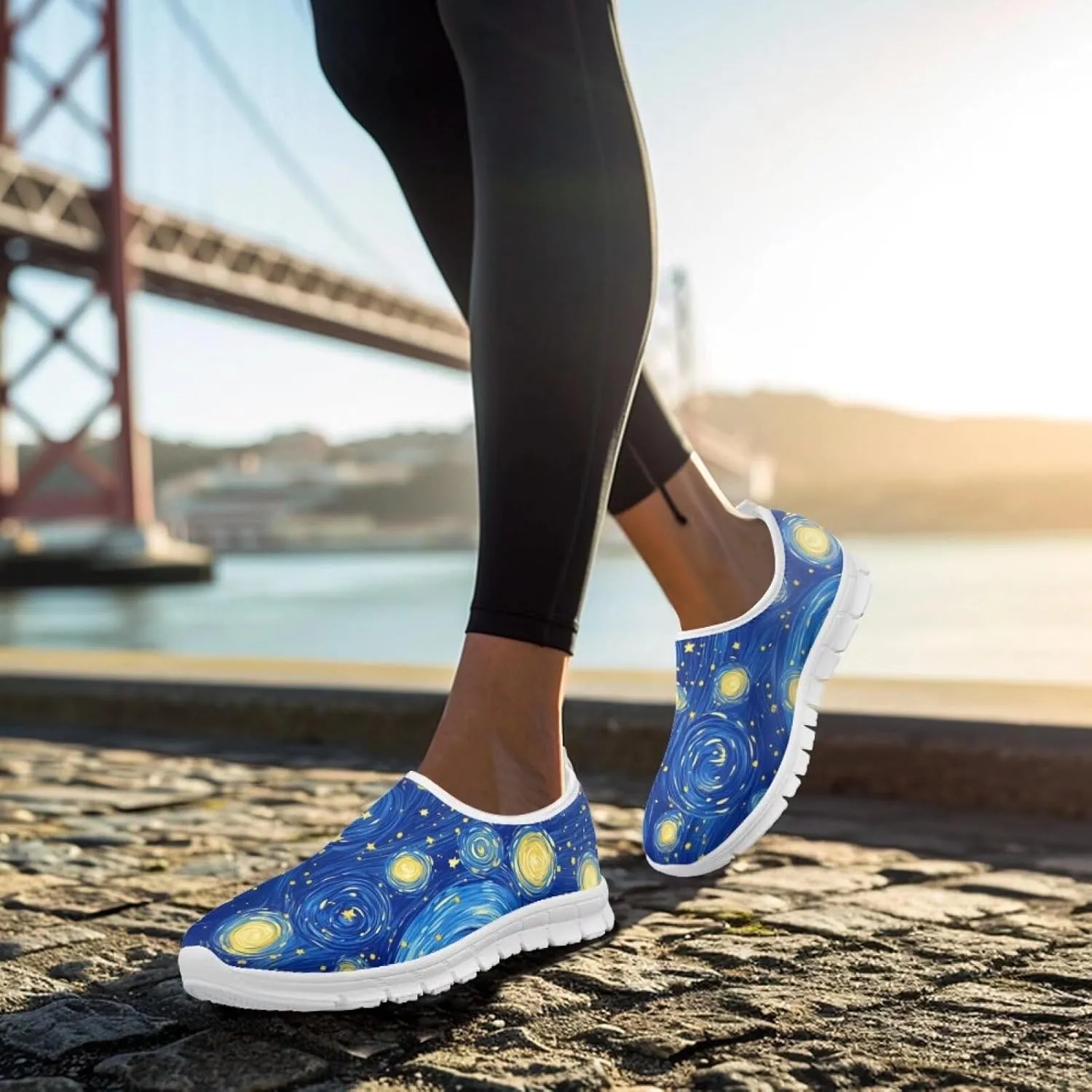 Women Slip On Sneakers Trendy Casual Shoes Womens Non Slip Walking Shoes