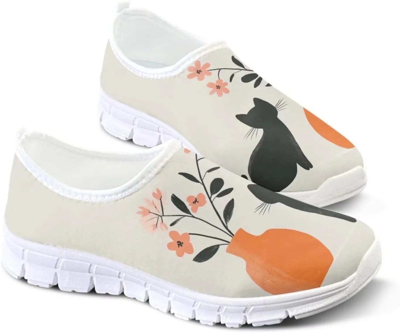 Women Slip On Sneakers Trendy Casual Shoes Womens Non Slip Walking Shoes