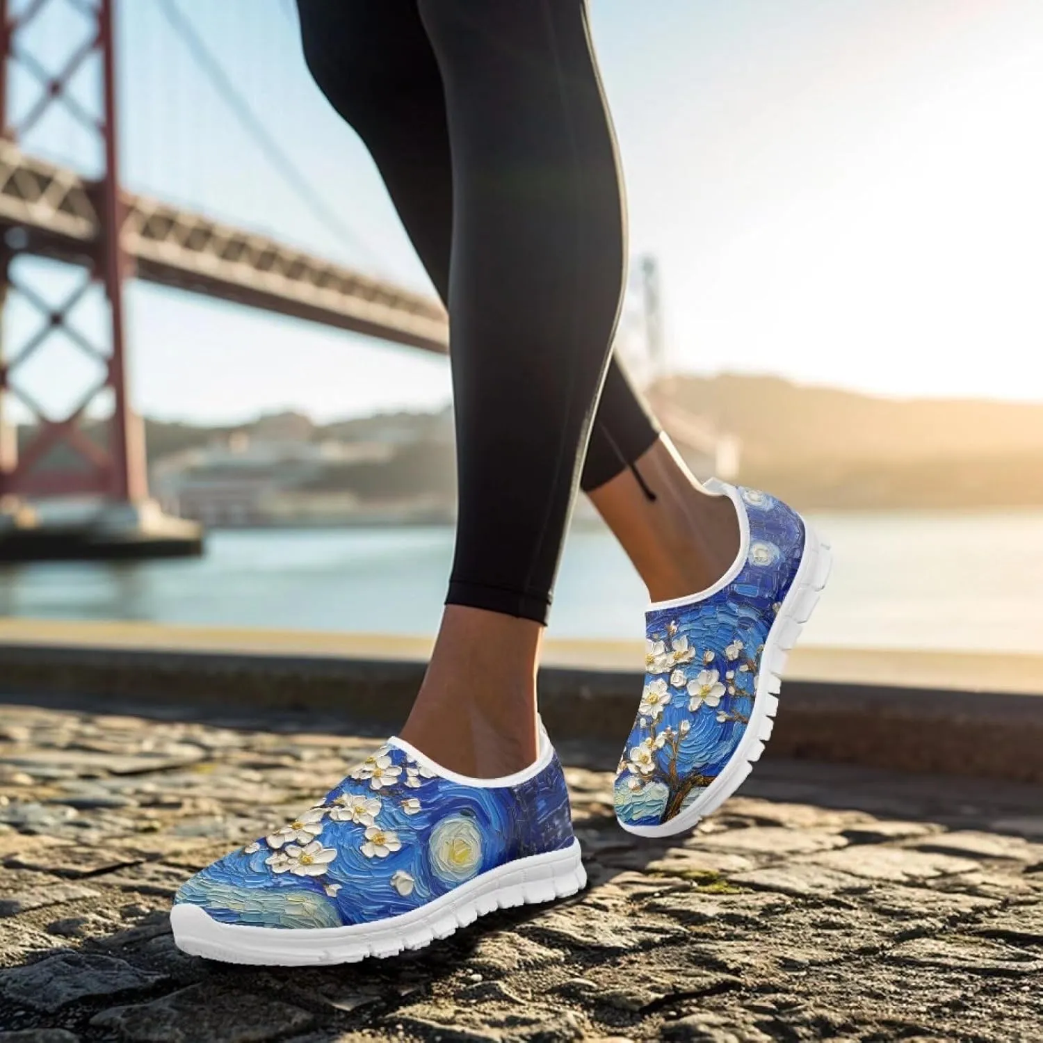 Women Slip On Sneakers Trendy Casual Shoes Womens Non Slip Walking Shoes
