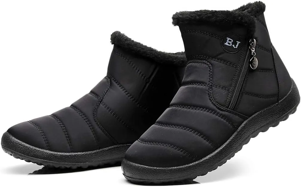 Women Winter Boots Ankle Adults Fleece Lined Snow Boots Snow Boots Womens Winter Ankle Boots Ladies Winter Boot for Elderly Women Rain Boots Women Snow Booties for Men