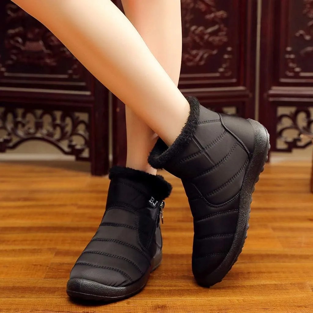 Women Winter Boots Ankle Adults Fleece Lined Snow Boots Snow Boots Womens Winter Ankle Boots Ladies Winter Boot for Elderly Women Rain Boots Women Snow Booties for Men