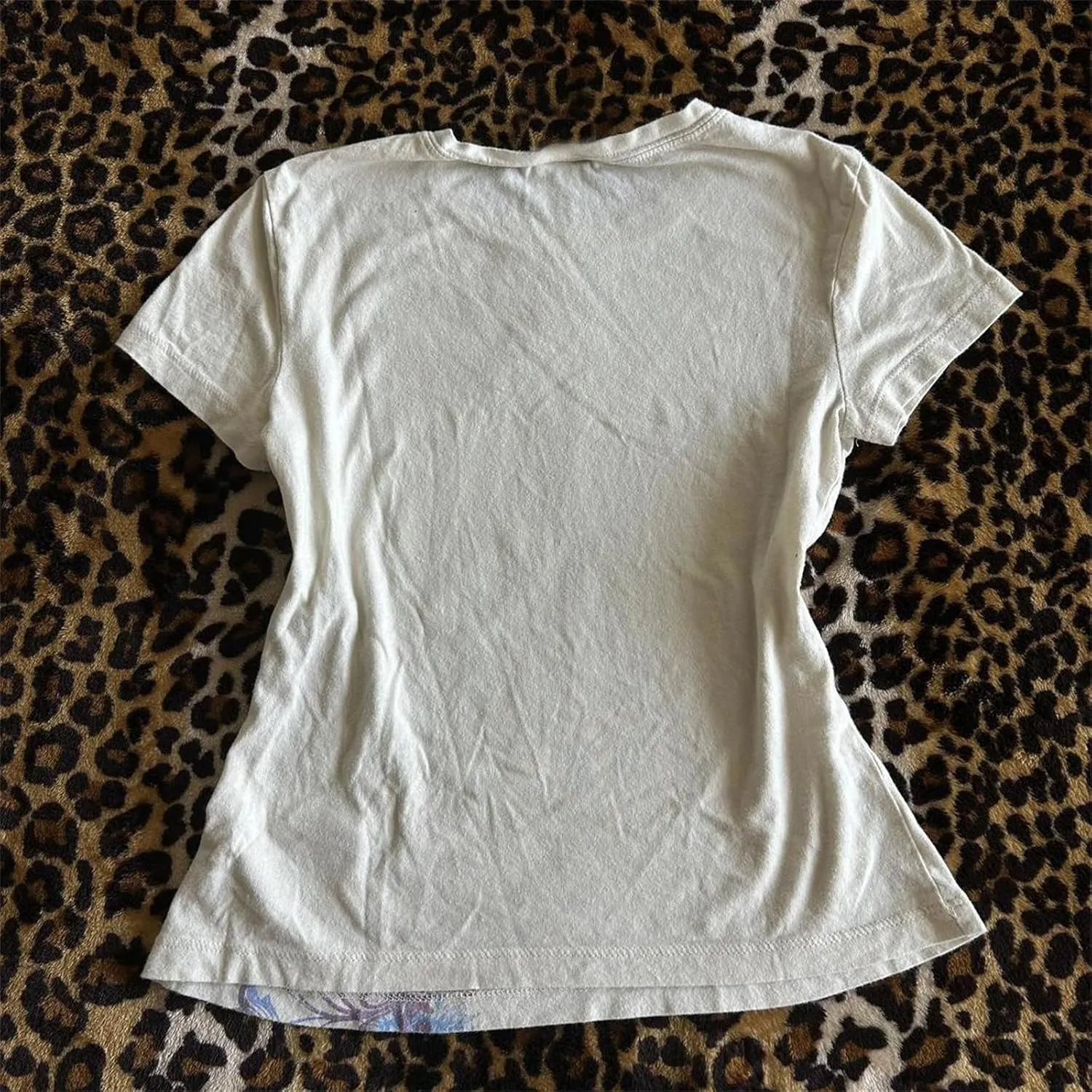 Women Y2k Fairy Grunge Graphic Print Baby Tees E-Girl Emo Tshirts 2000s Scene Cutecore Crop Tops Summer Clothes
