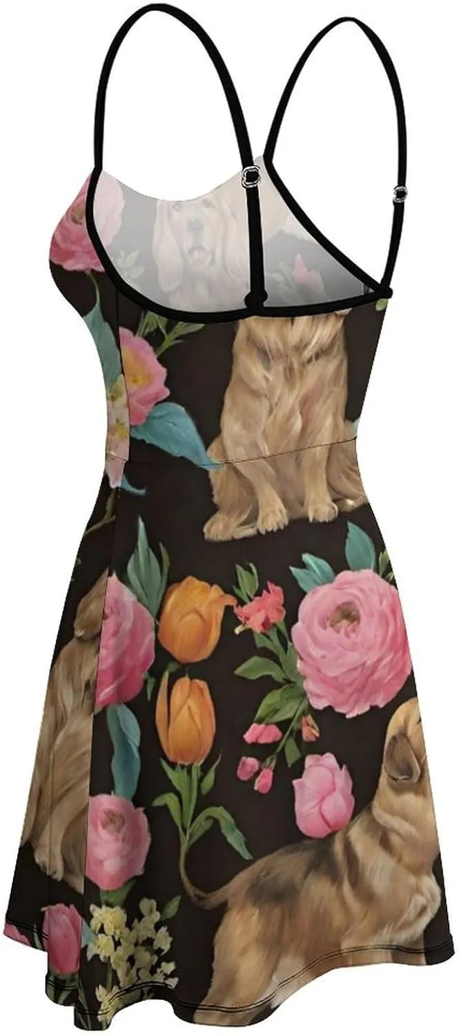 Women's 2025 Summer Loose Flowy Swing Shift Dresses for Vacation Party