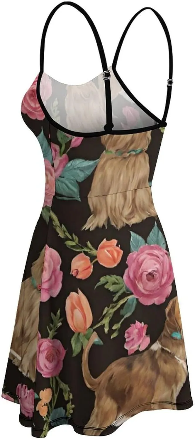 Women's 2025 Summer Loose Flowy Swing Shift Dresses for Vacation Party