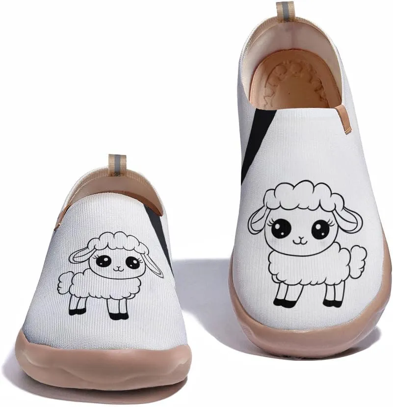 Women's Art Knit Breathable Slip-On Sneakers Fashion Daily Travel Shoes Comfortable Casual Loafers
