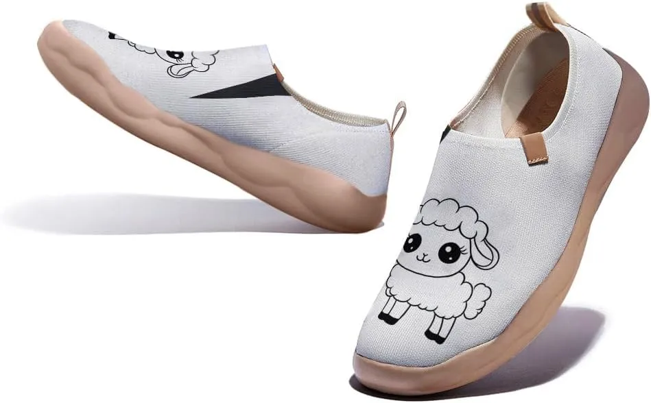 Women's Art Knit Breathable Slip-On Sneakers Fashion Daily Travel Shoes Comfortable Casual Loafers