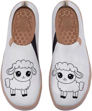 Women's Art Knit Breathable Slip-On Sneakers Fashion Daily Travel Shoes Comfortable Casual Loafers