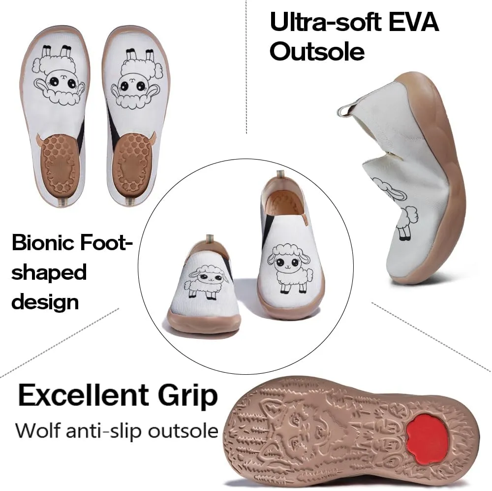 Women's Art Knit Breathable Slip-On Sneakers Fashion Daily Travel Shoes Comfortable Casual Loafers