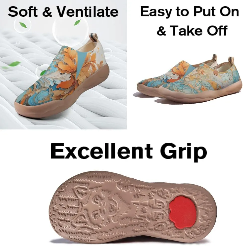 Women's Art Travel Shoes Slip-on Loafers Comfortable, Light and Fashionable Sneakers